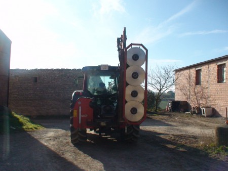 Maquina am discos de 60 cm de diametre per rames d´arbres fins a 20 cm